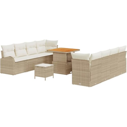 Vanjski sofa set Set od 4 Bež i krem bijela Ratan i poliester Cijene