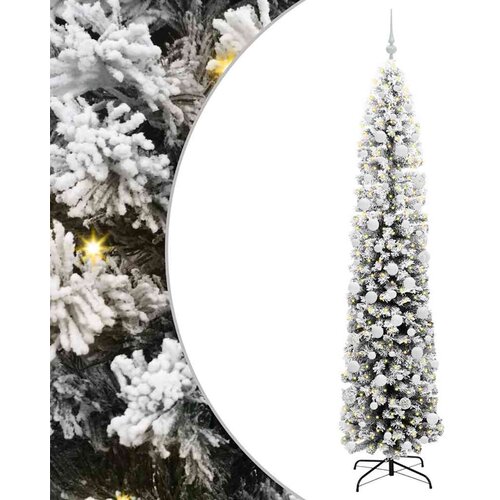 vidaXL Umestno božično drevo Zelena 210 cm PVC in Jeklo in Plastika, (5000066714) Cene