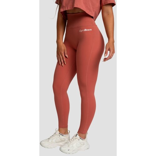GymBeam ženske helanke visokog struka limitless cinnamon Slike