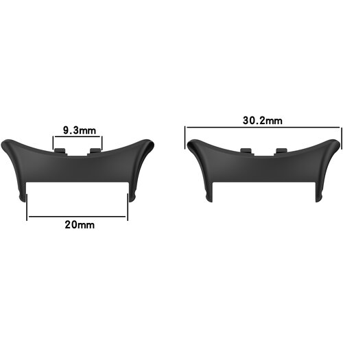 INF priključni nastavek za vivo Watch5 - 20 mm notranji premer black, (5000086185) Cene