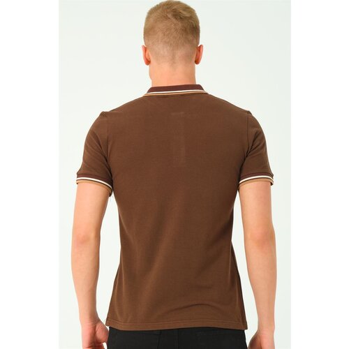 Dewberry T8594 MEN'S T-SHIRT-COFFEE-2 Cene