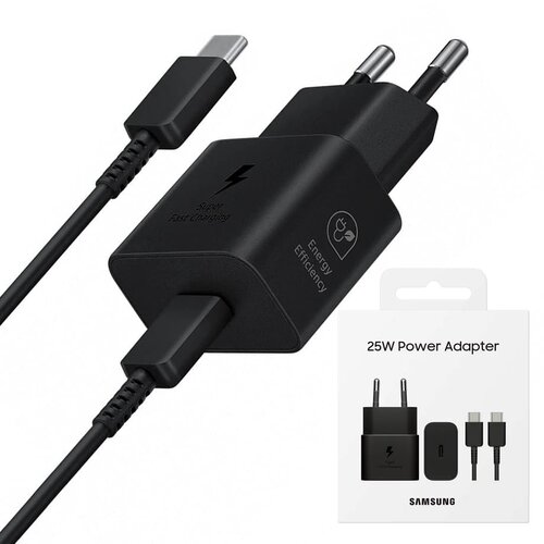 Samsung 25W USB-C Fast Adapter EP-T2510 with Cable - crni Slike