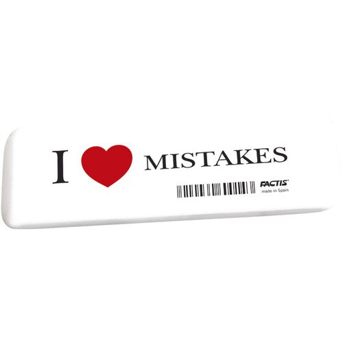 Gumica KAUČUK GE16 I LOVE MISTAKES FACTIS Cene