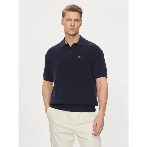 Lacoste Polo majica AH7642 Mornarsko modra Regular Fit