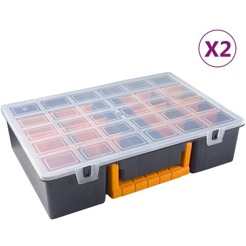  Kutije za razvrstavanje 2 kom s pregradama 360 x 250 x 85 mm Cijene