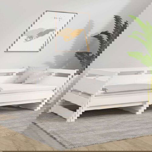  Izvlečna dnevna postelja bela trdna borovina 2x(90x200) cm, (20601226) Slike