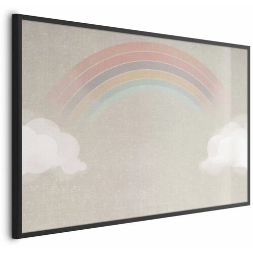  Plakat - Rainbow in the Rain 30x21 Crni okvir Cene