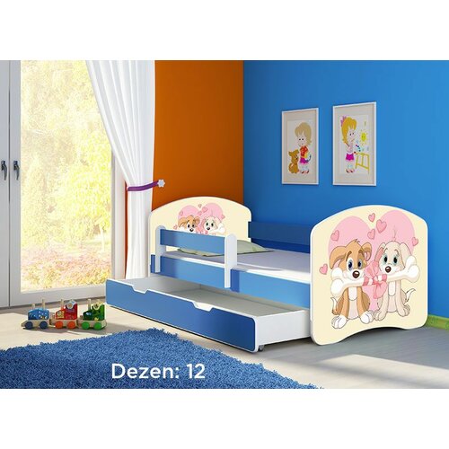 ACMA dečiji krevet ii 140x70 f + dušek 6 cm BLUE12 Cene