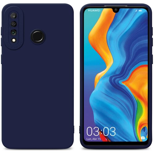 Cadorabo Case, združljiv s Huawei v tekoči temno modri barvi - za&scaron;čitni pokrov iz fleksibilnega silikona TPU, (20595845) Cene