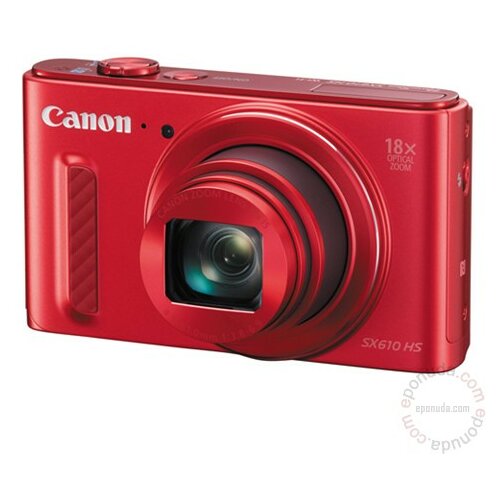 Canon PowerShot SX610 HS Red digitalni fotoaparat Slike