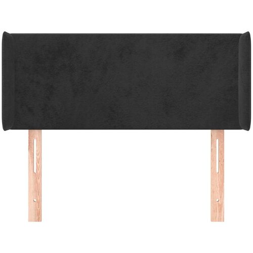  Uzglavlje s u&amp;scaron;ima crno 103x16x78/88 cm bar&amp;scaron;unasto Slike