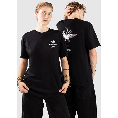 Adidas Skateboarding X Temple Of Skate Crane T-shirt black / white Slike