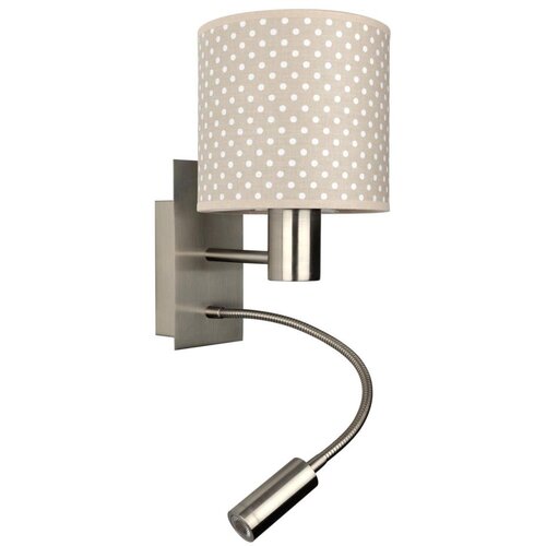 Brilagi LED fleksibilna lampa BOBO 1xE27/25W/230V + LED/3W mat hrom/bež/tačkice Slike