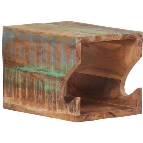 VidaXL stensko stojalo za kolo 35x25x25 cm trden predelan les Slike