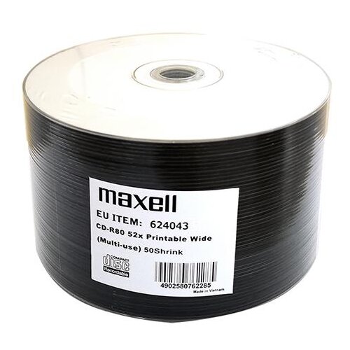 Maxell CD-R 700MB 52X, 50 na osi printable SHRINK, (20366418) Cene