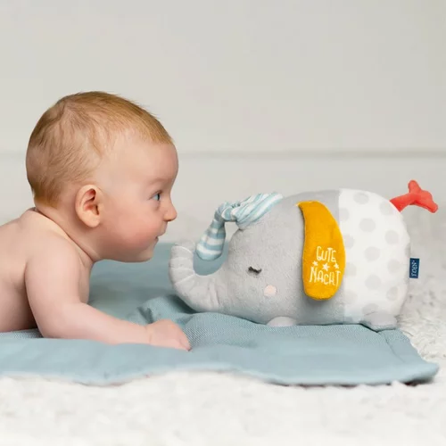 BABY FEHN Cuddly Toy Good Night Elephant plišana igračka 1 kom