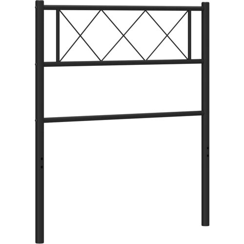 Maison Chic kovinsko posteljno vzglavje - vzglavna omarica - nočna omarica črno 75 cm, (21704723) Slike