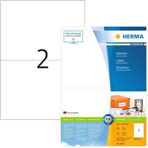  HERMA Labels Premium A4 210x148 mm white paper matt 400 pcs. Cijene