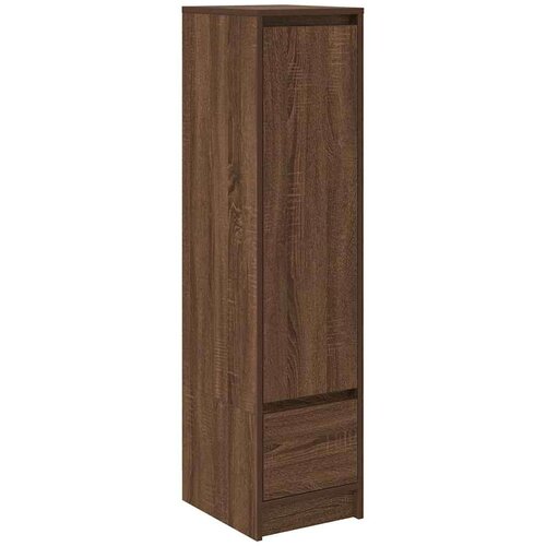 VidaXL Visoka omara rjavi hrast 29,5x34x119,5 cm inženirski les Slike