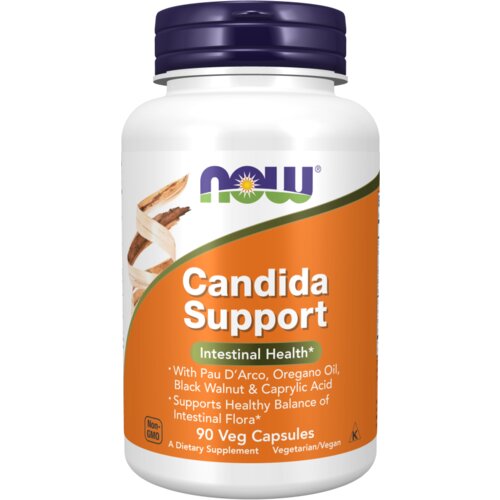 Now Foods Podpora črevesni flori Candida Support NOW (90 kapsul) Slike
