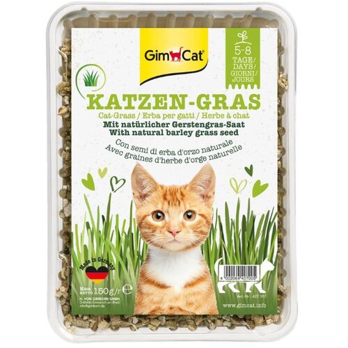 Gimcat Trava za mačke z ječmenovimi semeni 150 g Cene
