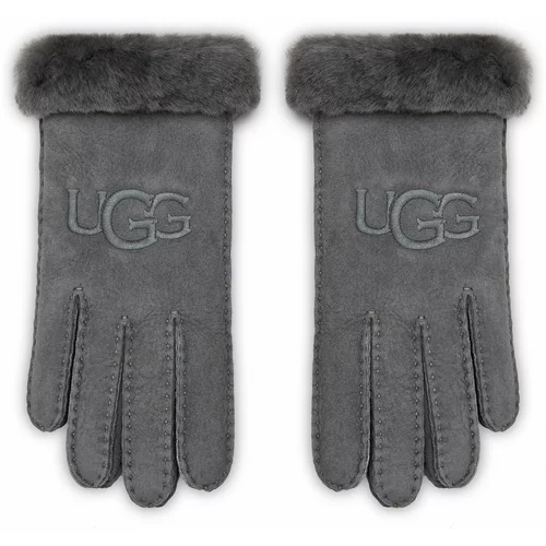 Ugg Ženske rokavice W Sheepskin Embroider Glove 20931 Metal