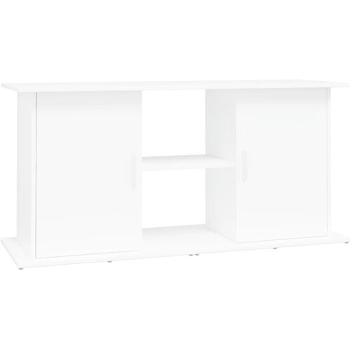  Stalak za akvarij bijeli 121 x 41 x 58 cm od konstruiranog drva Slike