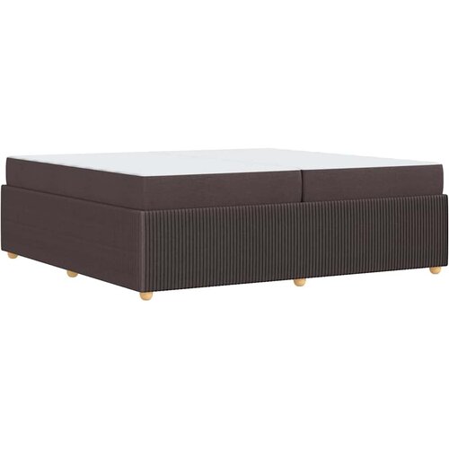  Krevetna konstrukcija Tamno smeđa 200 x 200 cm tkanina Slike