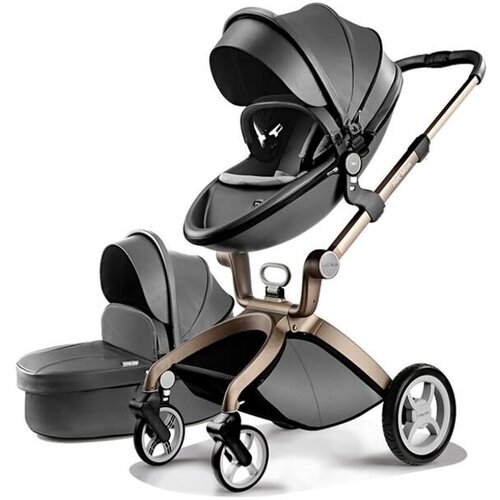 Hot Mom DARK GREY sportsko SEDI&amp;Scaron;TE+korpa-KOLICA ZA BEBE 2u1 F22 Slike