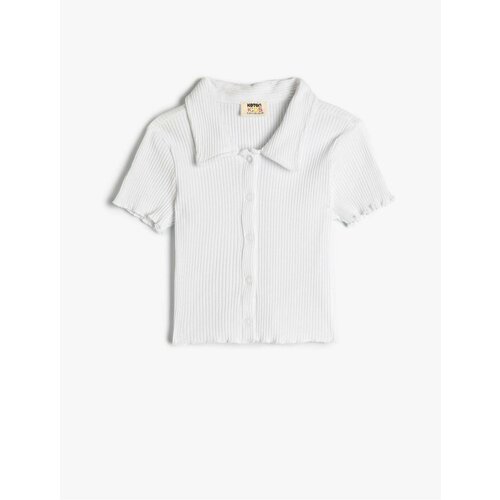 Koton Girls Polo Neck T-Shirt Ribbed Cotton Slike