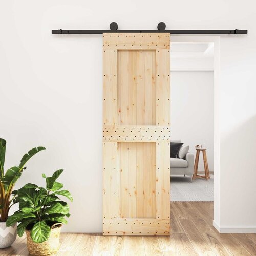  Klizna vrata 70 x 210 cm Čvrsta borovina (neobrađena) Cijene