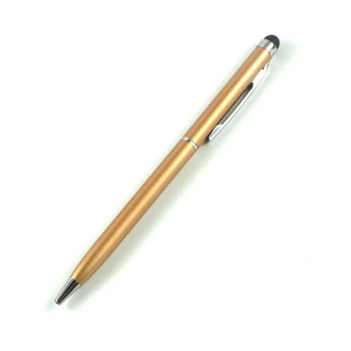  Kemični svinčnik s pisalom za zaslone na dotik - Stylus Touch Pen - zlati Cene