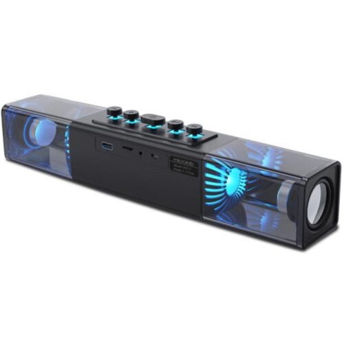 Microlab MS213C bluetooth speaker soundbar 2x15W, USB, SD, AUX, LED/black Slike
