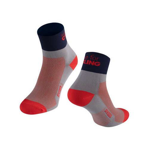 Force čarape divided sivo-crvena s-m/36-41 ( 90085741 ) Slike