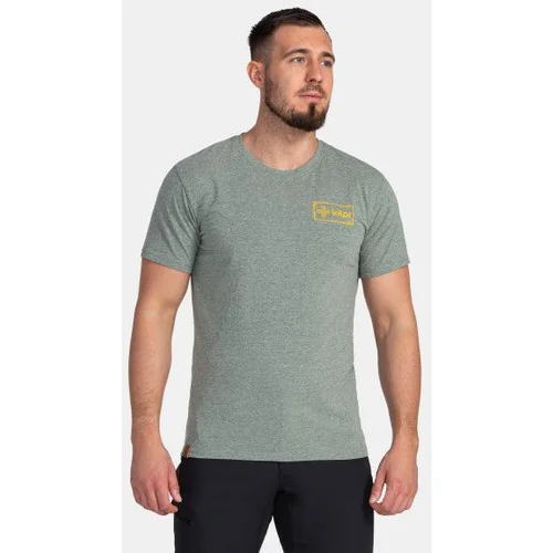 Kilpi Men's cotton T-shirt BANDE-M Dark green