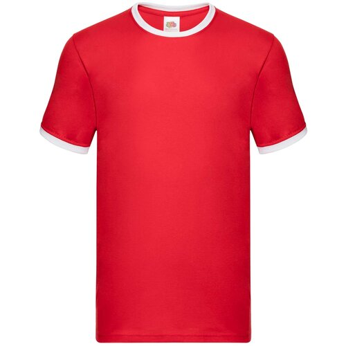 Fruit Of The Loom Men&amp;#039;s red t-shirt Ringer Slike