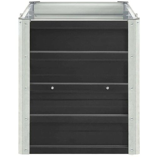 vidaXL visoka greda pocinkano jeklo 240x40x45 cm antracitna Cene