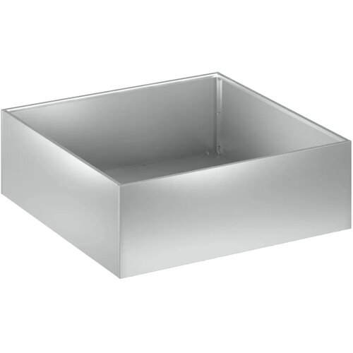  Vrtna saksija Srebrna 40 x 40 x 20 cm Pocinčani čelik - Pocinčani čelik 40 x 40 x 20 cm 1 Slike