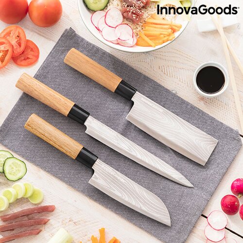InnovaGoods Set japanskih noževa s profesionalnom torbicom za prenošenje Damas·Q Cijene