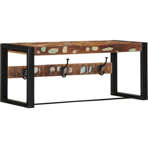 VidaXL Pla&amp;scaron;čni obe&amp;scaron;alnik Multicolor 80x35x35 cm masivni les obnovljen Slike