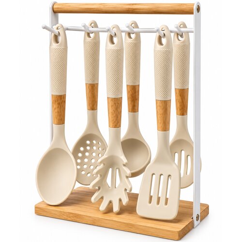  Set kuhinjskog pribora sa stalkom, 7 delova Slike