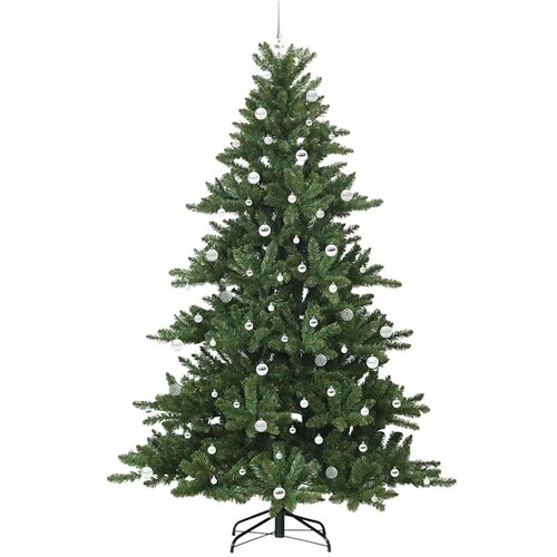VidaXL Umjetno božićno drvce s nogom with LEDs s stalakom 240cm PVC Slike