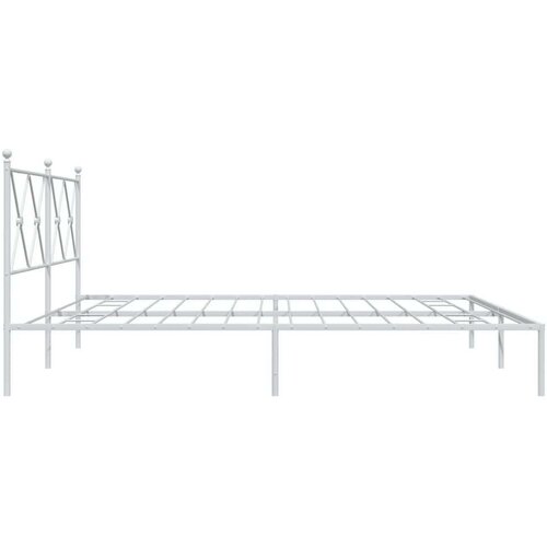 vidaXL metalni okvir za krevet s uzglavljem bijeli 180x200 cm Cijene
