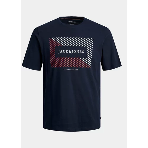 Jack & Jones Majica Cyrus 12247810 Mornarsko modra Standard Fit