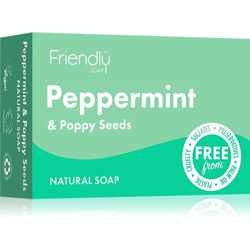 Friendly Soap Natural Soap Peppermint &amp;amp; Poppy Seeds prirodni sapun 95 g Slike