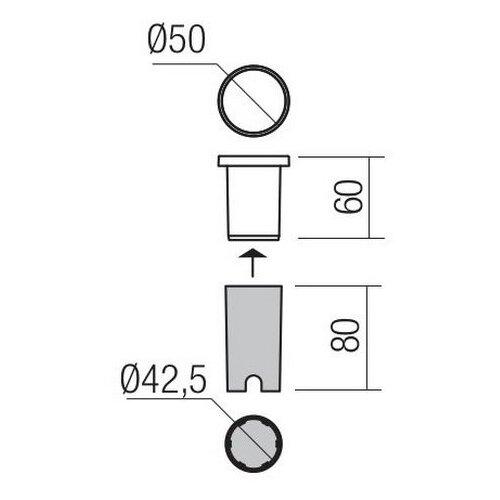  Redo 90042 - LED spolja&amp;scaron;nja ugradna svetiljka INCAS LED/2,3W/230V IP65 Slike