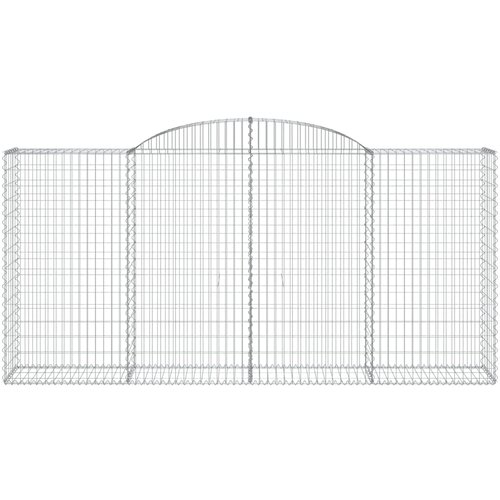  Gabionska ko&amp;scaron;ara s lukom 300x50x140/160 cm pocinčano željezo Slike
