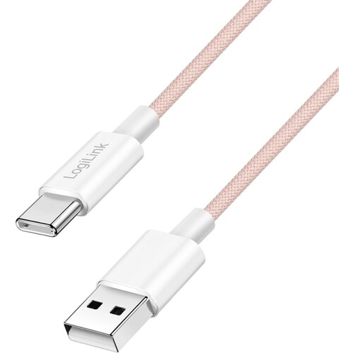 Logilink USB 2.0 Type C cable, C/M na USB - A/M, roza, 1.0m Cene