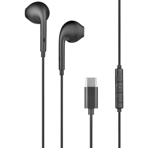 Oem BigBen, Lahke in kompaktne slu&scaron;alke USB-C z mikrofonom in 3 gumbi, Črna, (5000231569) Cene