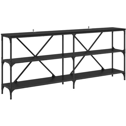  Konzolna stolica Crni hrast 180 x 30 x 75 cm Konstruirano drvo Slike
